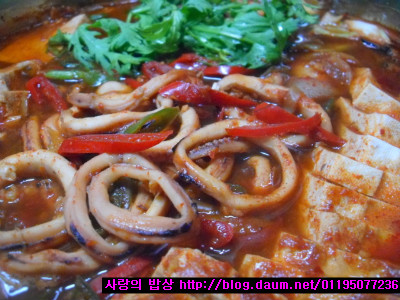 오징어버섯찌개