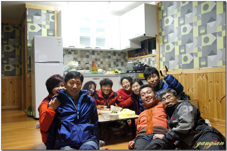 영남알프스 배내골 포그니펜션에서의 다산조 송년모임 1박2일