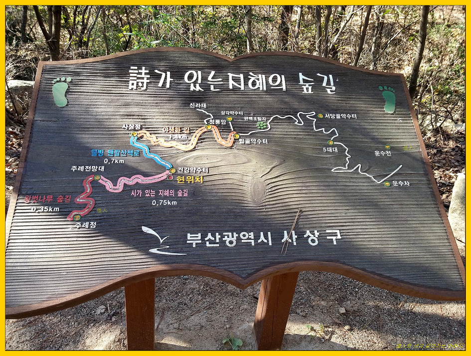 갈맷길 숲속 도서관 풍경