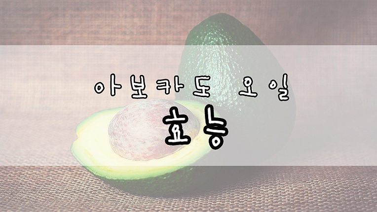 요즘 뜨는 아보카도 오일 효능은?
