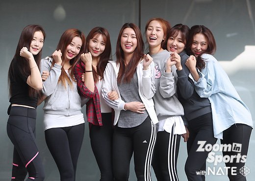 혜수, 소연, 민주, 미진, 연지, 맑음, 세미