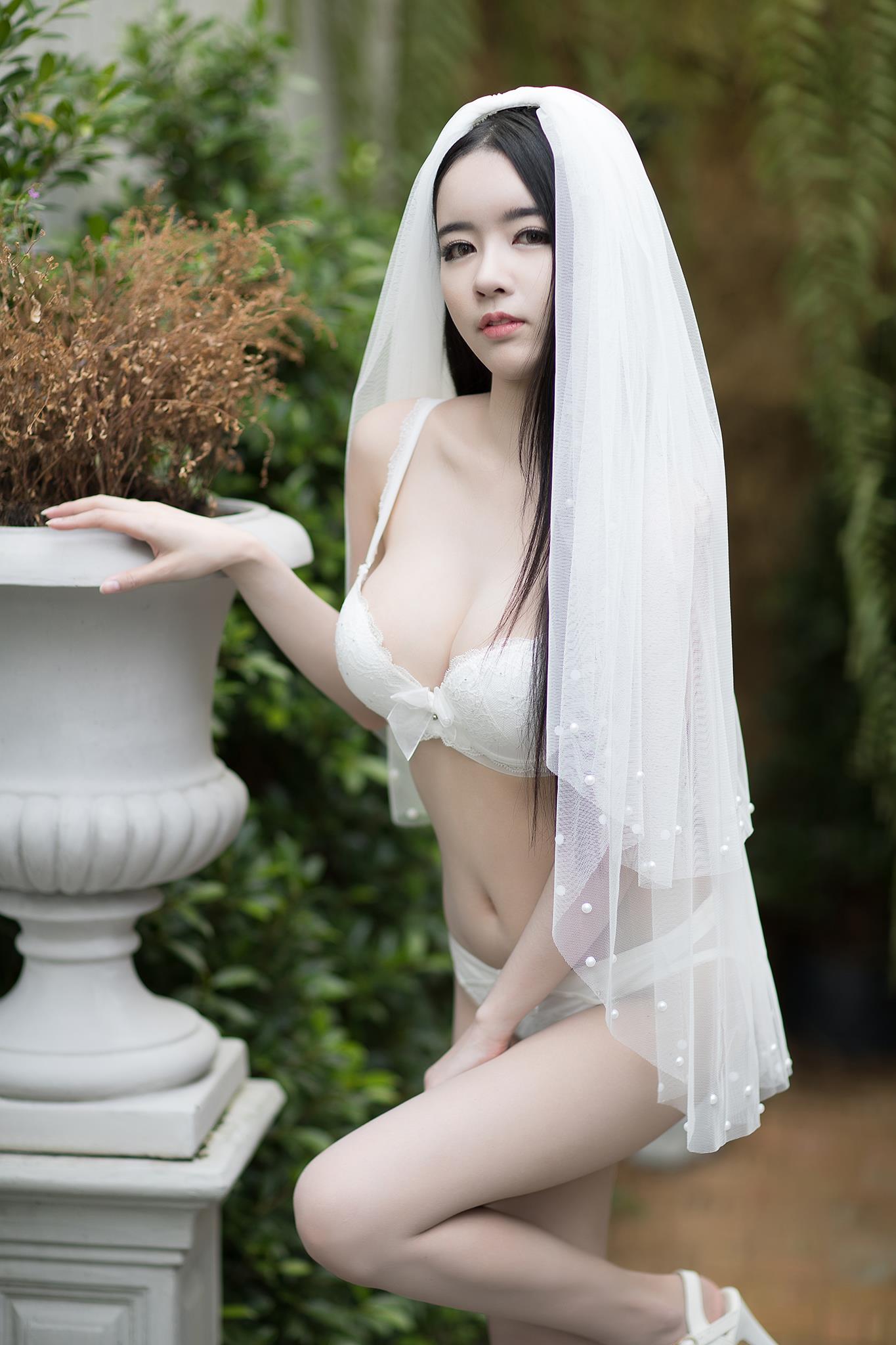 hot & pure lingerie wearing Asian girl